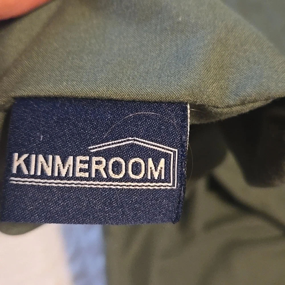 Kinmeroom Olive Green Queen Duvet Cover With 2 Shams